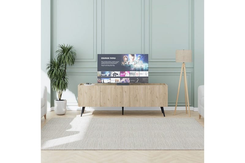 TV-bord Galnor Eik - Naturell - Møbler - TV- & Mediamøbler - TV benk & mediabenk