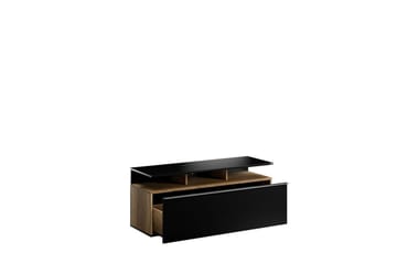 TV-bord Galnor Svart / Valnøtt - Svart / Valnøtt - Møbler - TV- & Mediamøbler - TV benk & mediabenk