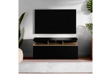 TV-bord Galnor Svart / Valnøtt - Svart / Valnøtt - Møbler - TV- & Mediamøbler - TV benk & mediabenk