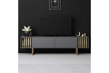 TV-bord Gull Linje Antrasitt / Gull - Antrasitt / Gull - Møbler - TV- & Mediamøbler - TV benk & mediabenk