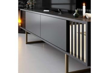 TV-bord Gull Linje Antrasitt / Gull - Antrasitt / Gull - Møbler - TV- & Mediamøbler - TV benk & mediabenk