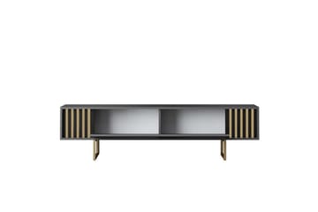 TV-bord Gull Linje Antrasitt / Gull - Antrasitt / Gull - Møbler - TV- & Mediamøbler - TV benk & mediabenk