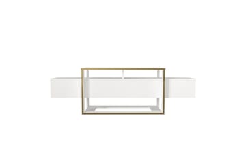 TV-bord Herb Hvit / Gull - Gull/Hvit - Møbler - TV- & Mediamøbler - TV benk & mediabenk