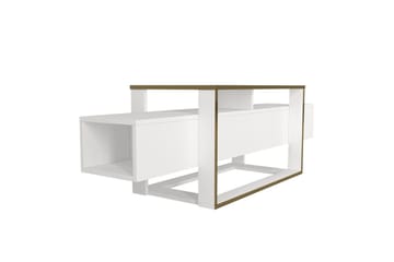 TV-bord Herb Hvit / Gull - Gull/Hvit - Møbler - TV- & Mediamøbler - TV benk & mediabenk