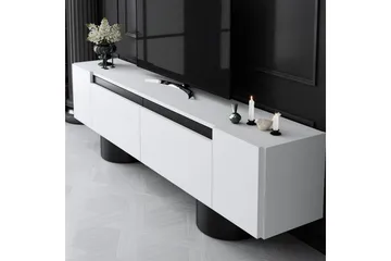 TV-bord Hvit / Svart - Hvit / Svart - Møbler - TV- & Mediamøbler - TV benk & mediabenk