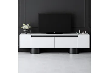 TV-bord Hvit / Svart - Hvit / Svart - Møbler - TV- & Mediamøbler - TV benk & mediabenk