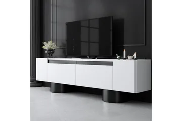 TV-bord Hvit / Svart - Hvit / Svart - Møbler - TV- & Mediamøbler - TV benk & mediabenk