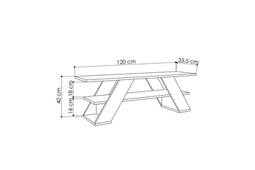 TV-bord Janesh Ask Grønn - Ask Grønn - Møbler - TV- & Mediamøbler - TV benk & mediabenk