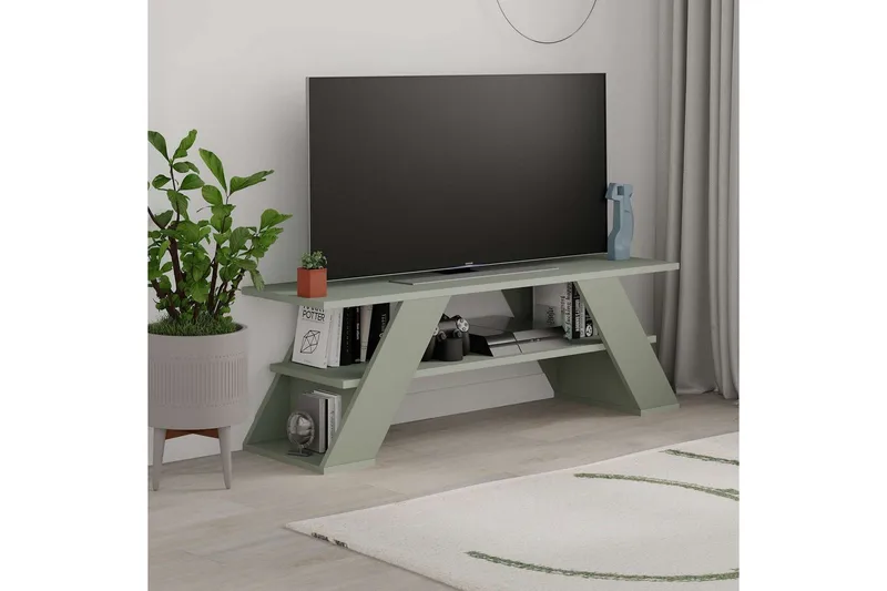 TV-bord Janesh Ask Grønn - Ask Grønn - Møbler - TV- & Mediamøbler - TV benk & mediabenk