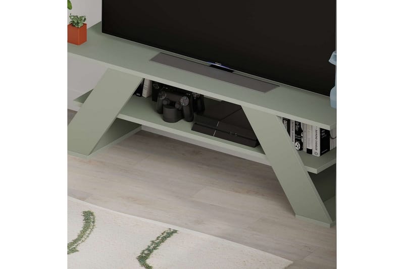 TV-bord Janesh Ask Grønn - Ask Grønn - Møbler - TV- & Mediamøbler - TV benk & mediabenk