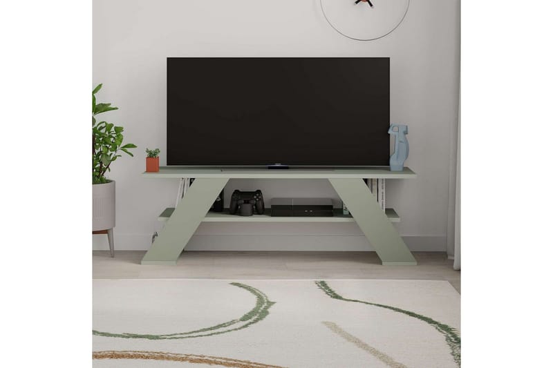 TV-bord Janesh Ask Grønn - Ask Grønn - Møbler - TV- & Mediamøbler - TV benk & mediabenk