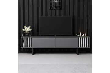 TV-bord Krom Linje Antrasitt / Svart - Antrasitt / Svart - Møbler - TV- & Mediamøbler - TV benk & mediabenk