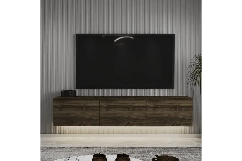 TV-bord Neon Valnøtt - Valnøtt - Møbler - TV- & Mediamøbler - TV benk & mediabenk