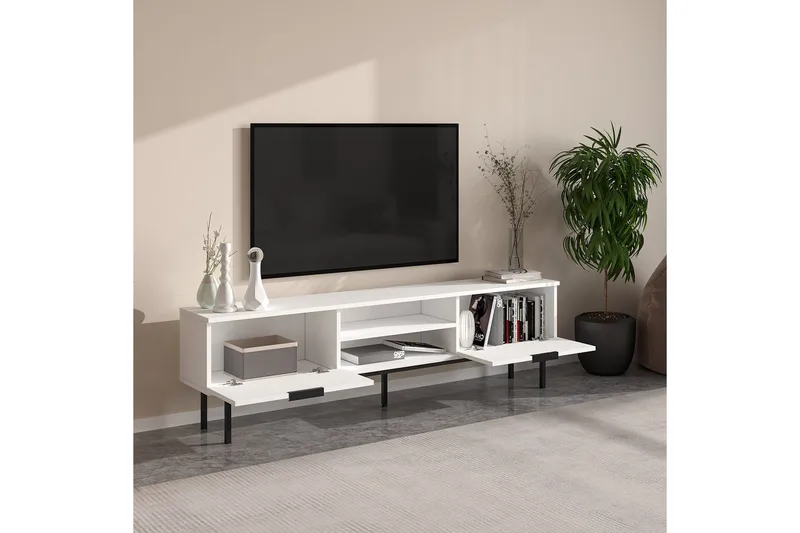 TV-bord Ranjit Hvit - Hvit - Møbler - TV- & Mediamøbler - TV benk & mediabenk