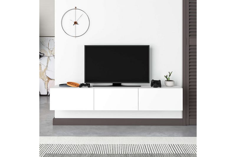 TV-bord Rasab 180 Hvit - Hvit - Møbler - TV- & Mediamøbler - TV benk & mediabenk