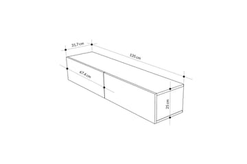 TV-bord Rasab Sudamaleik / Hvit - Sudamaleik / Hvit - Møbler - TV- & Mediamøbler - TV benk & mediabenk