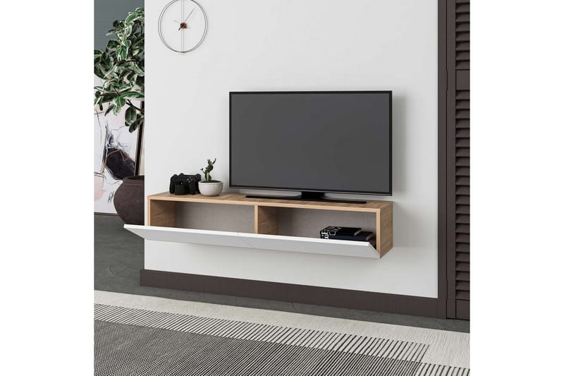 TV-bord Rasab Sudamaleik / Hvit - Sudamaleik / Hvit - Møbler - TV- & Mediamøbler - TV benk & mediabenk