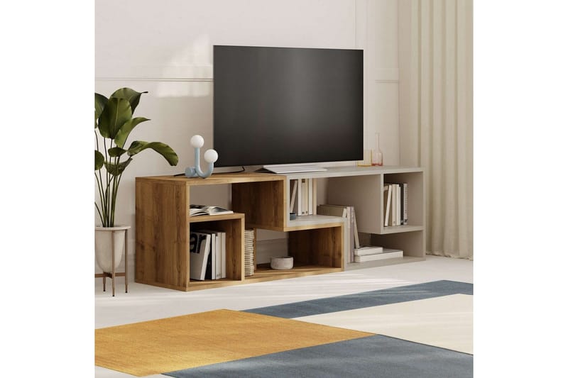 TV-bord Ravena Hitit / Sandstein - Hitit / Sandstein - Møbler - TV- & Mediamøbler - TV benk & mediabenk