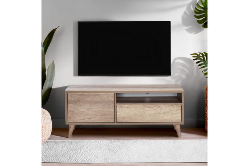 TV-bord Sosan Lys valnøtt - Lys valnøtt - Møbler - TV- & Mediamøbler - TV benk & mediabenk