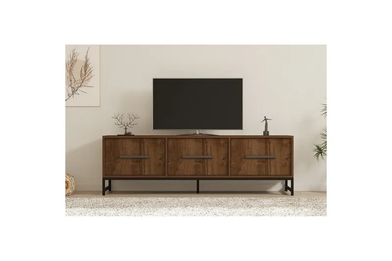 TV-bord Souravdi Valnøtt - Valnøtt - Møbler - TV- & Mediamøbler - TV benk & mediabenk