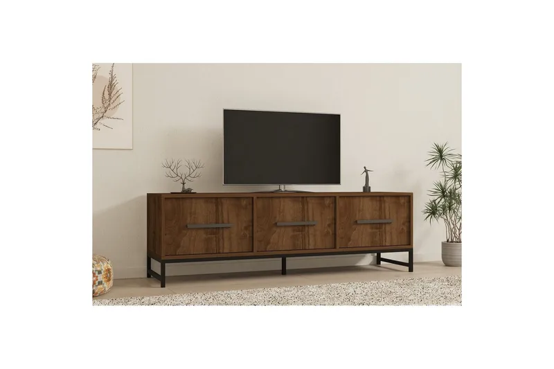 TV-bord Souravdi Valnøtt - Valnøtt - Møbler - TV- & Mediamøbler - TV benk & mediabenk