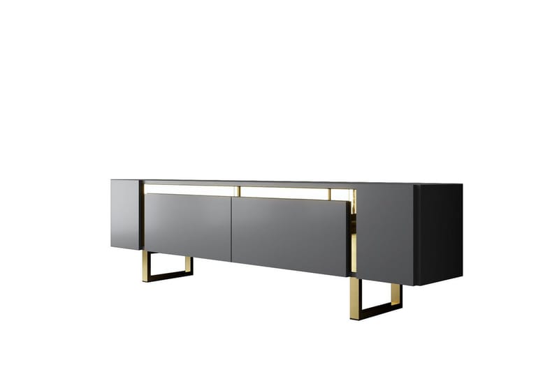 TV-bord Sozi Antrasitt / Gull, Antrasitt / Gull
