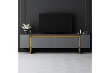 TV-bord Sozi Antrasitt / Gull - Antrasitt / Gull - Møbler - TV- & Mediamøbler - TV benk & mediabenk