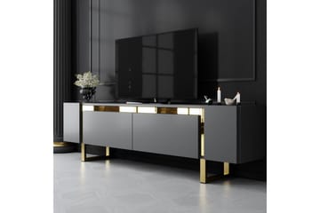 TV-bord Sozi Antrasitt / Gull - Antrasitt / Gull - Møbler - TV- & Mediamøbler - TV benk & mediabenk