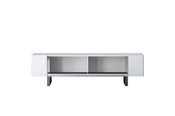 TV-bord Sozi Hvit / Sølv - Hvit / Sølv - Møbler - TV- & Mediamøbler - TV benk & mediabenk