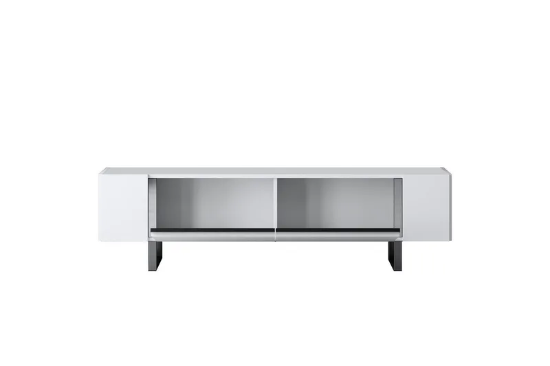 TV-bord Sozi Hvit / Sølv - Hvit / Sølv - Møbler - TV- & Mediamøbler - TV benk & mediabenk