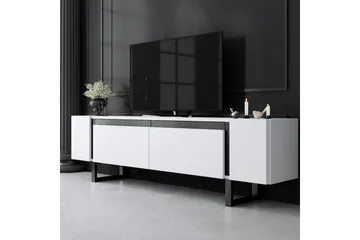 TV-bord Sozi Hvit / Svart - Hvit / Svart - Møbler - TV- & Mediamøbler - TV benk & mediabenk