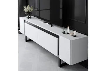 TV-bord Sozi Hvit / Svart - Hvit / Svart - Møbler - TV- & Mediamøbler - TV benk & mediabenk