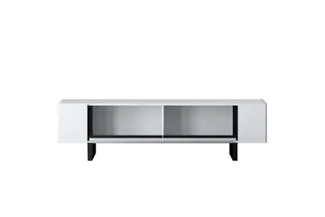 TV-bord Sozi Hvit / Svart - Hvit / Svart - Møbler - TV- & Mediamøbler - TV benk & mediabenk