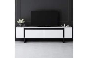 TV-bord Sozi Hvit / Svart - Hvit / Svart - Møbler - TV- & Mediamøbler - TV benk & mediabenk