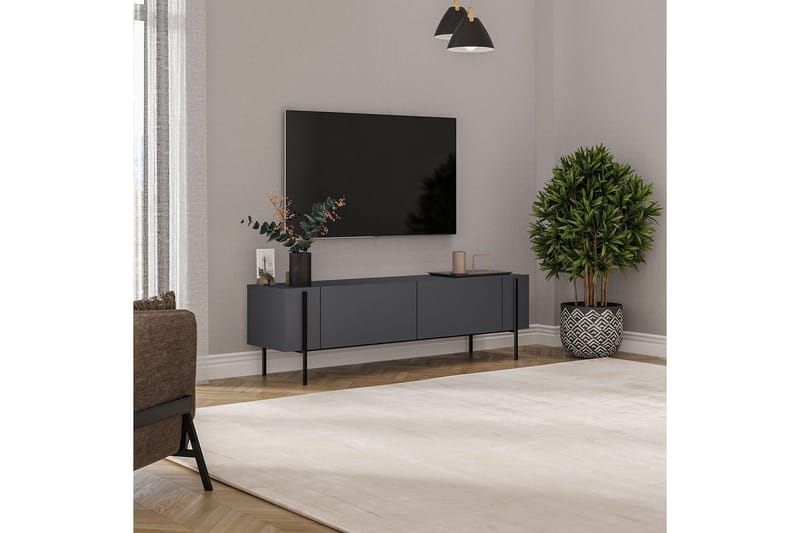 TV-bord Stira Antrasitt - Antrasitt - Møbler - TV- & Mediamøbler - TV benk & mediabenk