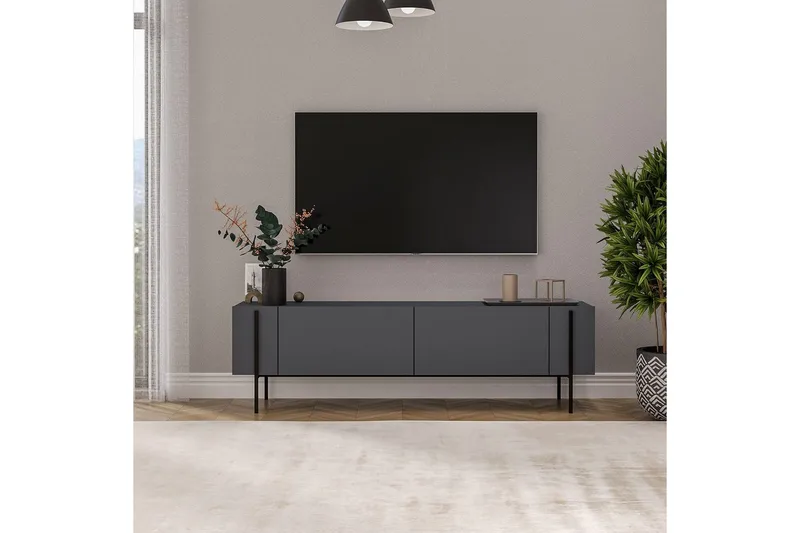 TV-bord Stira Antrasitt - Antrasitt - Møbler - TV- & Mediamøbler - TV benk & mediabenk