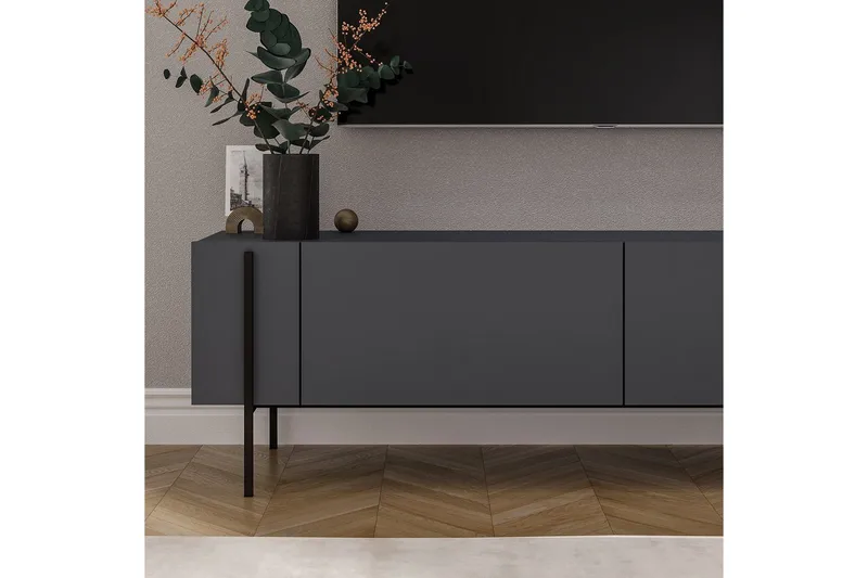 TV-bord Stira Antrasitt - Antrasitt - Møbler - TV- & Mediamøbler - TV benk & mediabenk