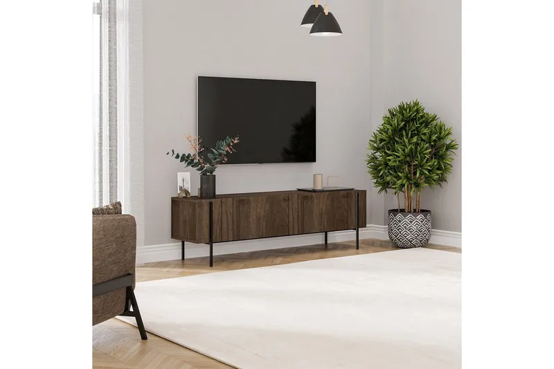 TV-bord Stira Valnøtt - Valnøtt - Møbler - TV- & Mediamøbler - TV benk & mediabenk