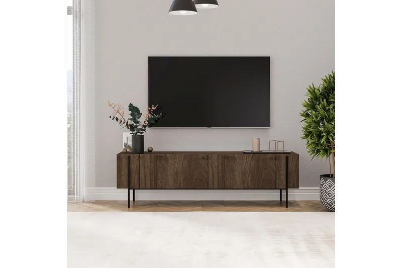 TV-bord Stira Valnøtt - Valnøtt - Møbler - TV- & Mediamøbler - TV benk & mediabenk