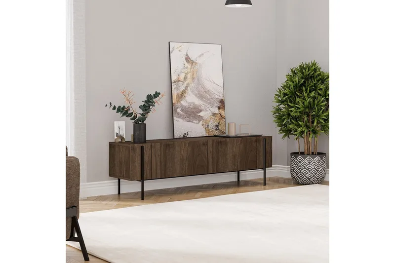 TV-bord Stira Valnøtt - Valnøtt - Møbler - TV- & Mediamøbler - TV benk & mediabenk