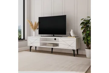 TV-bord Sudama Hvit - Hvit - Møbler - TV- & Mediamøbler - TV benk & mediabenk