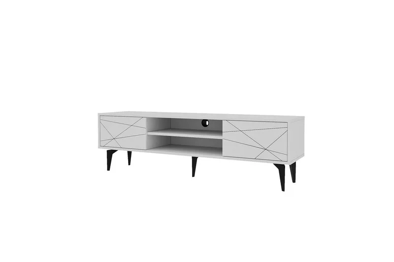 TV-bord Sudama Hvit, Hvit