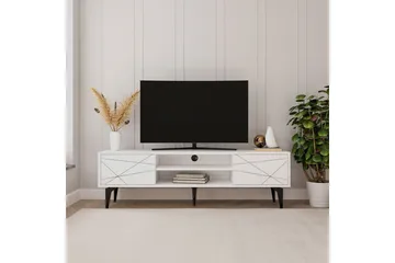 TV-bord Sudama Hvit - Hvit - Møbler - TV- & Mediamøbler - TV benk & mediabenk