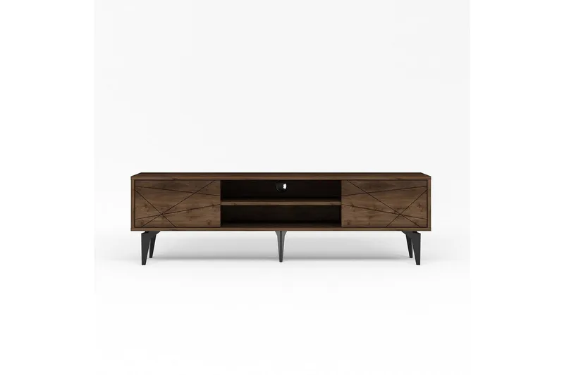 TV-bord Sudama Valnøtt - Valnøtt - Møbler - TV- & Mediamøbler - TV benk & mediabenk