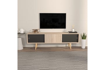 TV-bord Ticoman Eik / Svart - Eik / Svart - Møbler - TV- & Mediamøbler - TV benk & mediabenk