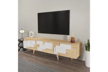 TV-bord Ticomannd Eik / Hvit - Eik / Hvit - Møbler - TV- & Mediamøbler - TV benk & mediabenk