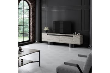 TV-bord Travertin / Svart - Travertin / Svart - Møbler - TV- & Mediamøbler - TV benk & mediabenk