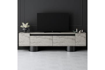 TV-bord Travertin / Svart - Travertin / Svart - Møbler - TV- & Mediamøbler - TV benk & mediabenk