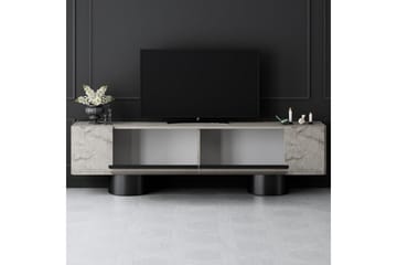 TV-bord Travertin / Svart - Travertin / Svart - Møbler - TV- & Mediamøbler - TV benk & mediabenk