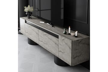 TV-bord Travertin / Svart - Travertin / Svart - Møbler - TV- & Mediamøbler - TV benk & mediabenk